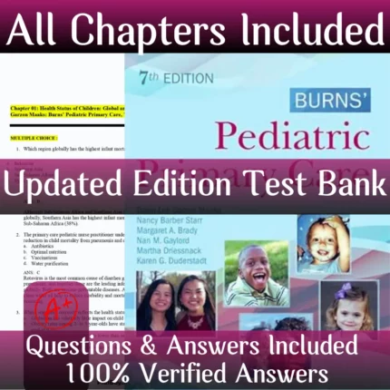 Test Bank for Burns' Pediatric Primary Care 7th Edition Dawn Lee | All Chapters Included
